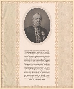 Ferdinand comte Trauttmansdorff-Weinsberg - Artist Unknown