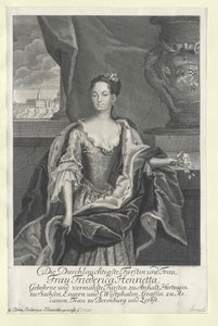 Friederike Henriette princess Anhalt-Bernburg - Artist Unknown