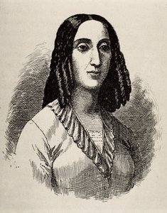 GORRITI, Juana Manuela (1818-1892). Écrivaine argentine. Gravure.