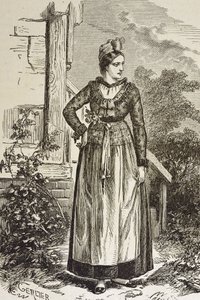 Allemagne (XIXe siècle). Société (1879). Alsace. Femmes de la région. En ce moment, l