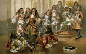 Jean Bart, corsaire français, à la cour du roi Louis XIV.
