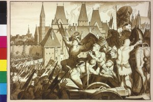Le roi Maximilien Ier reconquiert Vienne et le château de ses ancêtres - Artist Unknown
