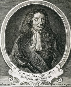 LA FONTAINE, Jean de (1621-1695). Écrivain anglais. Gravure - Artist Unknown