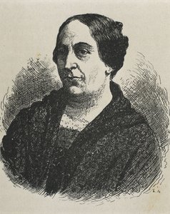 MARIN DEL SOLAR, Mercedes (1804-1866). Écrivain du Chili. Gravure.