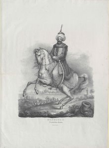 Machmud II sultan de la Turquie, - Artist Unknown