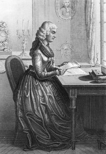 Madame Roland écrivant une lettre à Louis XVI - Artist Unknown