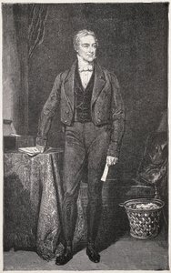 PEEL, Robert (1788-1850). Premier ministre du Royaume-Uni (1834-1835 et 1841-1846). Gravure pour Rafael Ward. Gravure.