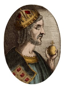 Portrait de Justinien Ier - Portrait de Justinien Ier (Le Grand) (Flavius Petrus Sabbatius Justinianus) (482-565), empereur romain d