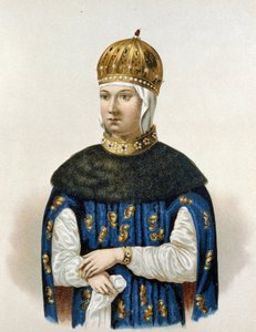 Portrait de Maria Ilyinichna Miloslavskaia (1625-1669) (lithographie) - Artist Unknown