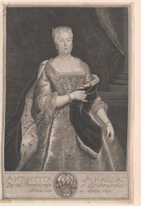 Princesse de Brunswick-Wolfenbuettel Antoinette Amalie - Artist Unknown
