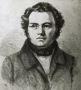 SCHUBERT, Franz (1797-1828). Compositeur romantique autrichien. Gravure.