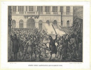 Scène à la maison de campagne le 13 mars 1848