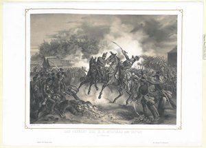Le combat des officiers militaires impériaux à Tabor le 6 octobre 1848