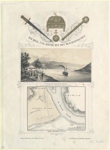 La sainte couronne hongroise avec les insignes impériaux - Artist Unknown