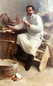 Portrait du peintre et sculpteur Eduardo de Sá
