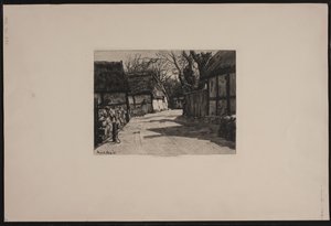 Une rue de village - Arvid Aae