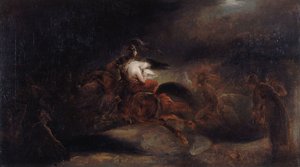 Lenore. Les morts voyagent vite, vers 1830 - Ary Scheffer