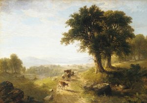 Scène de rivière, 1854