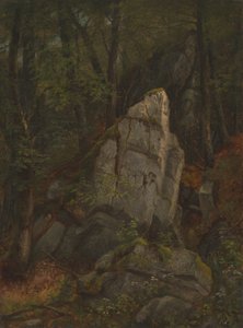 Étude de rochers dans le ravin de Pearson, milieu des années 1850