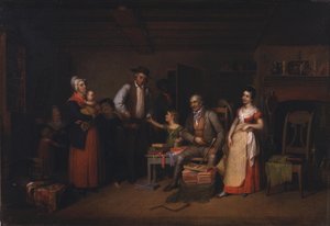 Le colporteur exposant ses marchandises - Asher Brown Durand