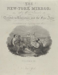 Page de titre : The New York Mirror, A Weekly Journal, Devoted to Literature and the Fine Arts, 1831 - Asher Brown Durand