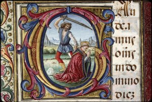 Missel de Thomas James : détail d