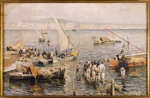 Marina avec pêcheurs