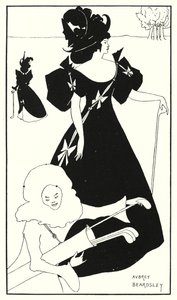 Conception pour une carte de golf - Aubrey (after) Beardsley