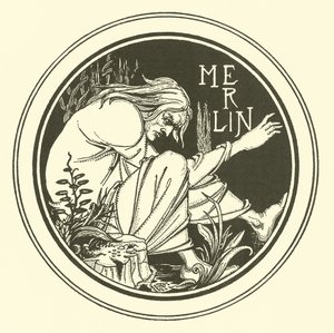 Merlin (lithographie) - Aubrey (after) Beardsley