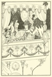 La barge (lithographie) - Aubrey (after) Beardsley