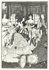 La bataille des Beaux et des Belles (gravure) - Aubrey (after) Beardsley