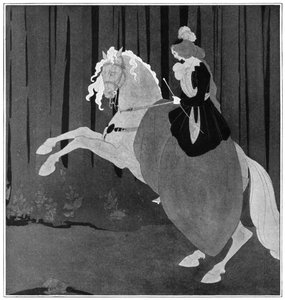 Une femme assise sur un cheval cabré, 1898 - Aubrey Beardsley