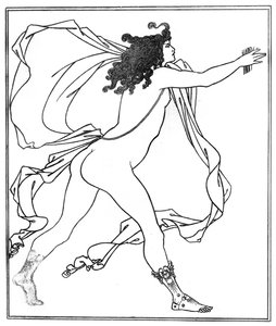 Apollon poursuivant Daphné - Aubrey Beardsley