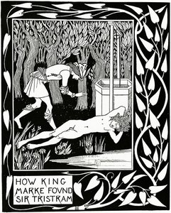 Comment le Roi Marke a trouvé Sir Tristram, illustration de 