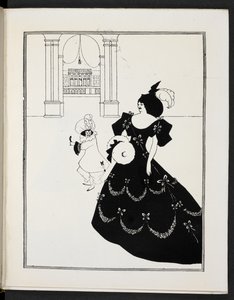Illustration représentant deux figures - Aubrey Beardsley