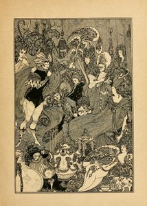 Le Viol du Verrou. Illustration pour La Caverne de la Rate par Alexander Pope
