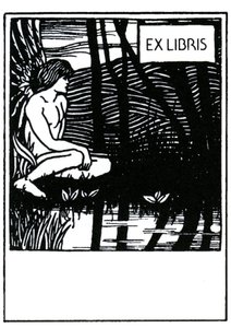 Vignette ex libris par Aubrey Beardsley (1872-1898)