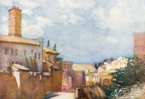 Rome : Vue sur S Francesca Romana et le Forum - Aubrey Waterfield