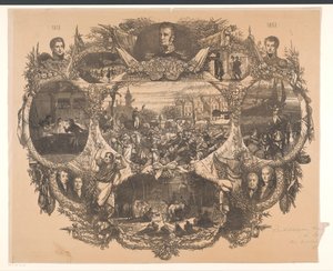 Plaque commémorative des fêtes de novembre en 1863