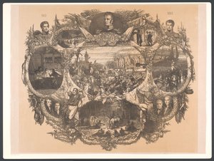 Plaque commémorative des fêtes de novembre 1863