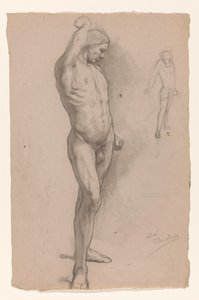 Homme nu, de face - August Allebe