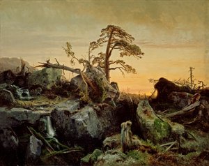 Forêt vierge mourante - August Cappelen