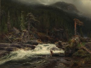 Cascade à Telemark - August Cappelen