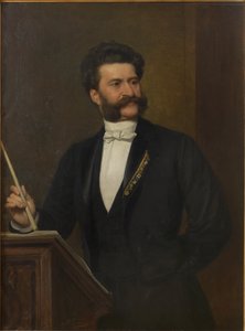 Portrait de Johann Strauss, 1888 - August Eisenmenger