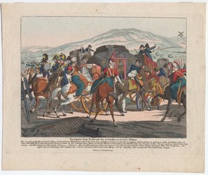 La fuite de Napoléon après la bataille de Waterloo - August Friedrich Andreas Campe