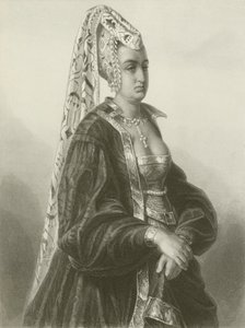 Reine Isabeau (gravure) - August Friedrich Pecht