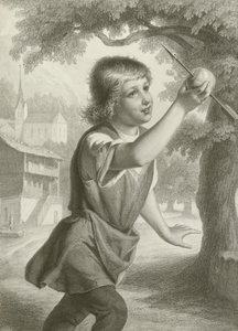 Le fils de Tell (gravure) - August Friedrich Pecht