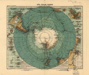 Carte du pôle Sud, 1912 - August Heinrich Petermann