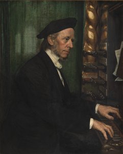 Organiste de la cathédrale de Roskilde, professeur Hans Matthison-Hansen, beau-père de l
