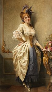 Une jeune beauté, 1884 - August Knoop